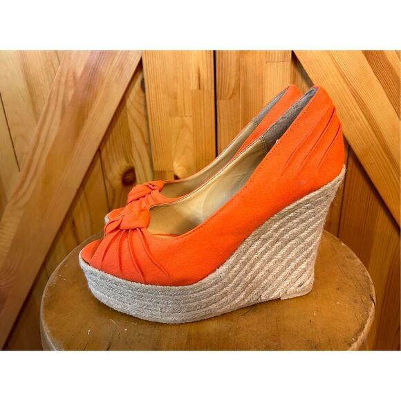 Rue21 Wedges Open Toe Size 6/7 S - Picture 1 of 8